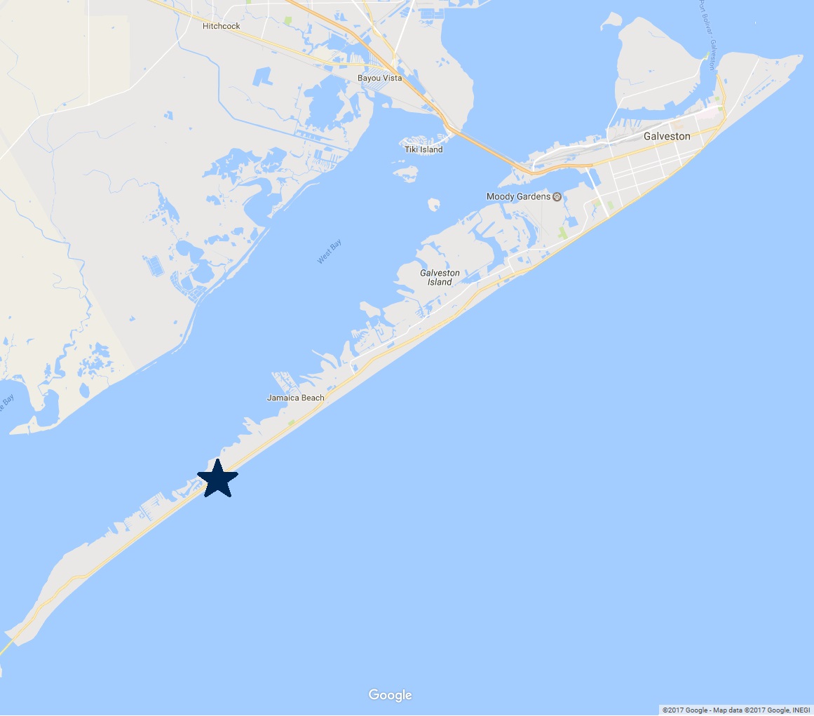 map of Galveston Island Neighborhoods - Kahala Beach Estates The Dunes & Sandhill Shores